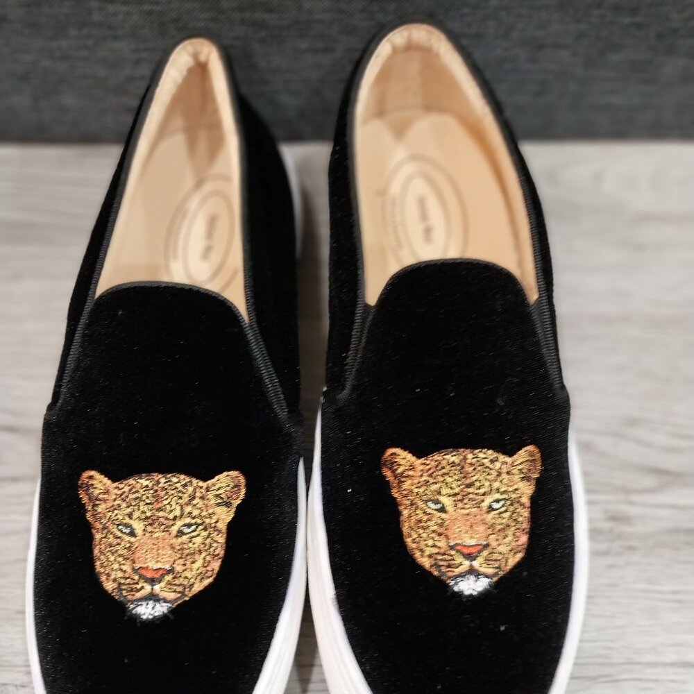 Skateboard Shoe Sneakers Tiger Black Velvet 10 NW - Picture 5 of 5